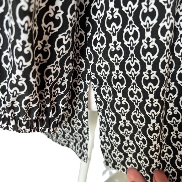 🖤Dana Buchman XL White & Black Top Classic Chic Elegance - Picture 8 of 13